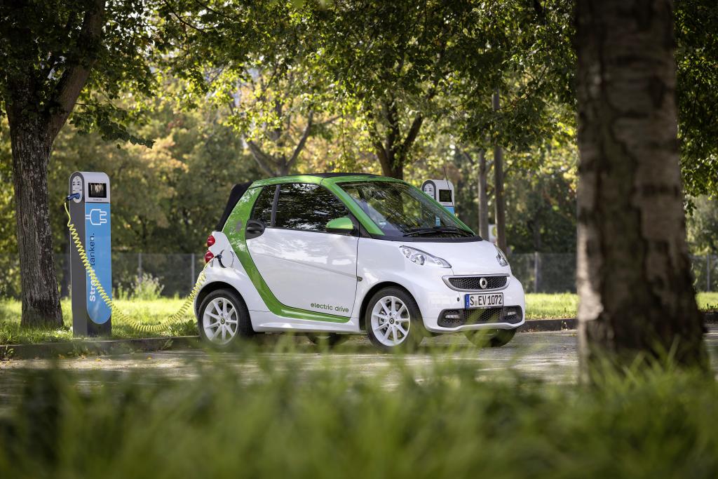 (smart Fortwo Electric Coupe. Credit: Daimler)